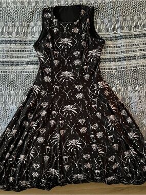 Blackmilk Witcher Dress Projekt Red - Stretchy Fit and Flare - Spooky Print